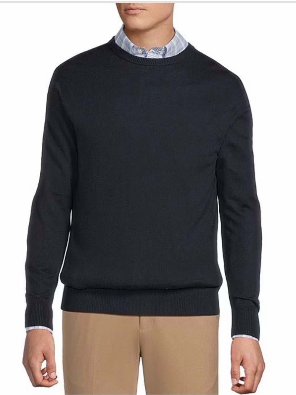 Daniel Cremieux Signature Collection Black Crewneck Sweater